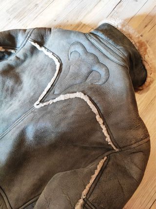 Abrigo Aviador Shearling Diesel talla M 100% piel