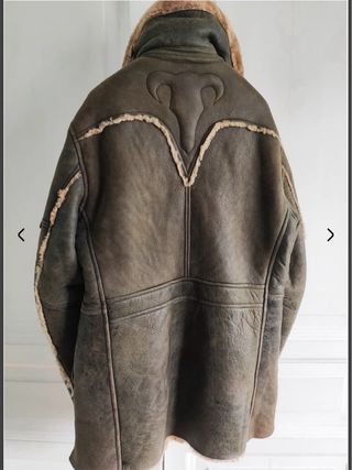 Abrigo Aviador Shearling Diesel talla M 100% piel