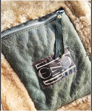 Abrigo Aviador Shearling Diesel talla M 100% piel