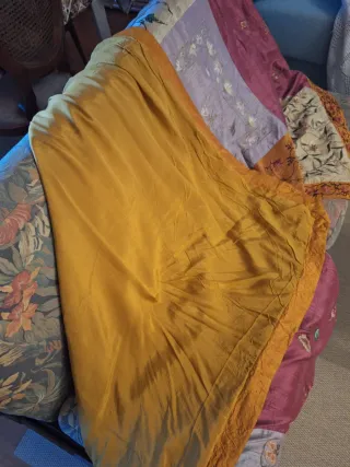 Colcha seda nueva magnifica artesania