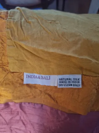 Colcha seda nueva magnifica artesania