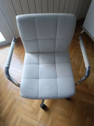 Silla Diseño Giratoria Blanca