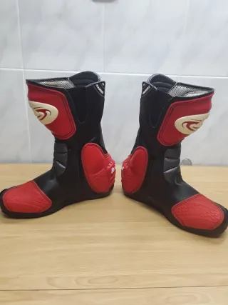 Botas Moto Racing Rainers Negras Rojas