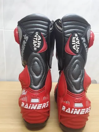 Botas Moto Racing Rainers Negras Rojas