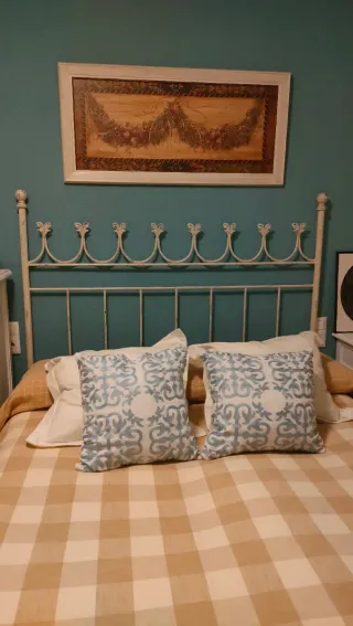 Cabecero Forja Blanco Roto 135cm