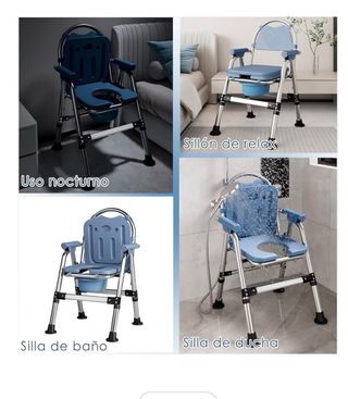 Silla Plegable Inodoro y Ducha CYHWQ