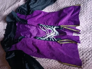 Disfraz Bruja Negro Morado Falda Tul