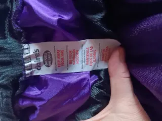 Disfraz Bruja Negro Morado Falda Tul