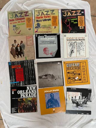 Lote 12 Vinilos Jazz Los Grandes del Jazz