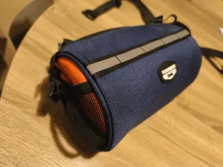 Bolsa manillar bicicleta azul