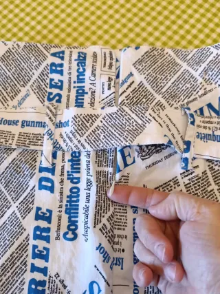 Minifalda Talla S Estampado Newspaper