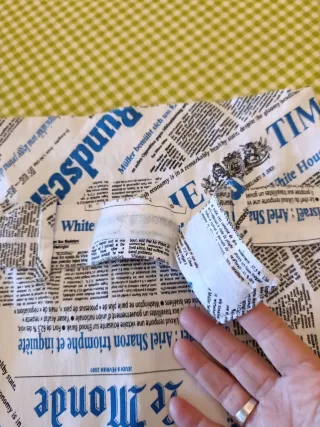 Minifalda Talla S Estampado Newspaper