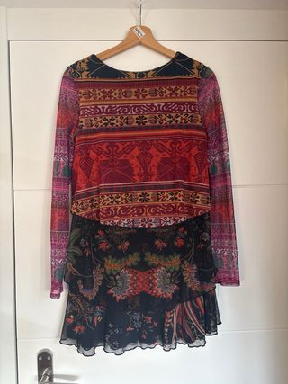 Vestido Desigual Talla M Multicolor