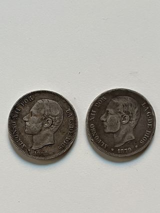 Lote de monedas de plata
