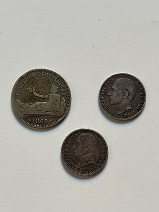 Lote de monedas de plata