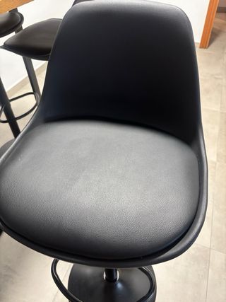 Mesa alta madera y taburetes (set)