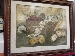 Olio su tela natura morta