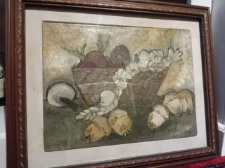 Olio su tela natura morta