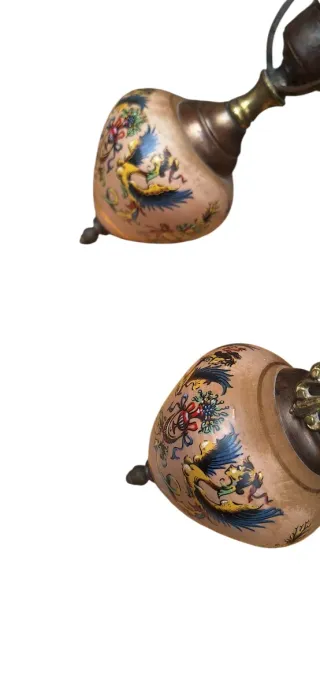 Tris di lumi decorati vintage