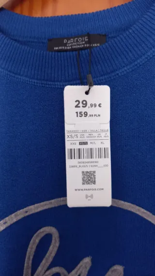 Linda camisola malha azul petróleo S Parfois