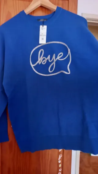 Linda camisola malha azul petróleo S Parfois