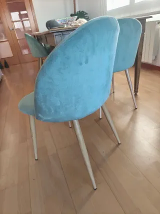 Silla Sklum Terciopelo Verde