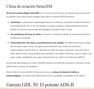 Garmin GDL 50/51/52 ADS-B Aviación