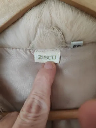 Chaquetón Pelo Conejo Vintage Zisco Beige