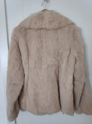 Chaquetón Pelo Conejo Vintage Zisco Beige