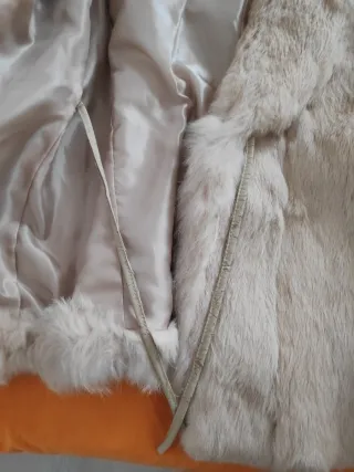 Chaquetón Pelo Conejo Vintage Zisco Beige