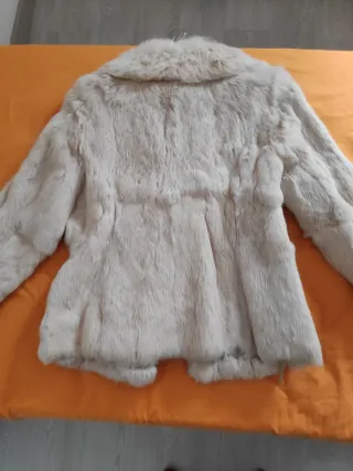 Chaquetón Pelo Conejo Vintage Zisco Beige