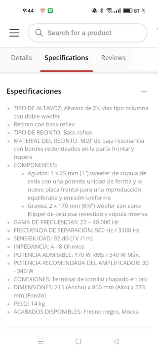 Altavoces Magnat Monitor Supreme 802 Negros