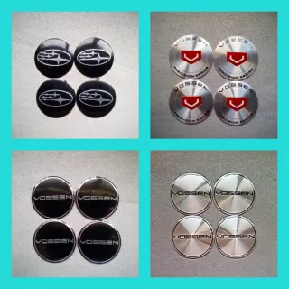 Pegatinas 56mm tapabuje centro rueda Subaru vossen