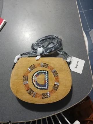 Bolso Desigual Amarillo Multicolor Nuevo