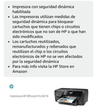 Impresora HP OfficeJet Pro 8210, color WIFI duplex