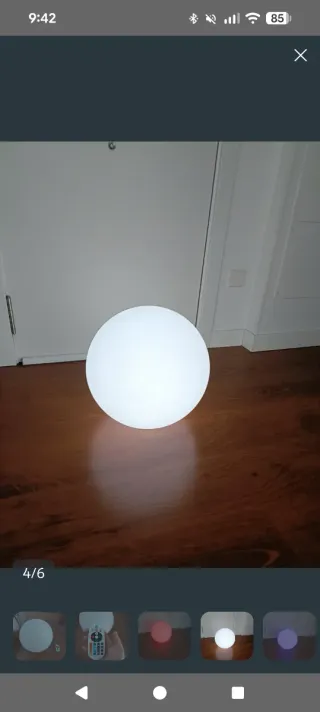 Lámpara LED Esfera Multicolor