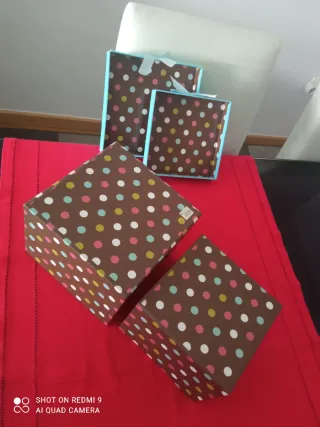 Lote 2 Cajas Decorativas Lunares