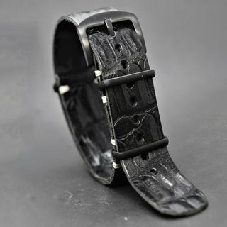 Correa de reloj de cuero hecha a mano NATO