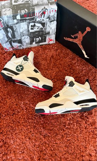 Jordan 4 Flight Club Negras y Blancas - talla 42