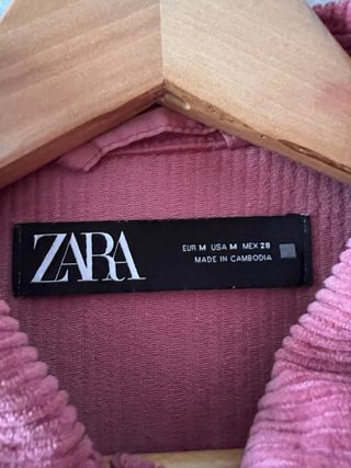 Sobrecamisa Zara pana rosa