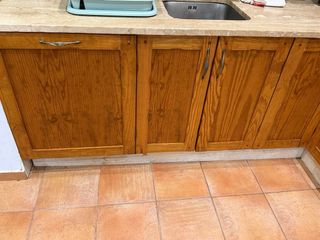 Cocina madera maciza con isla