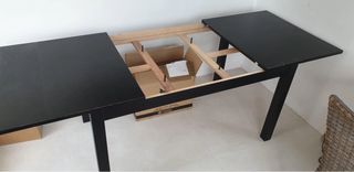 Table IKEA BJURSTA + bench