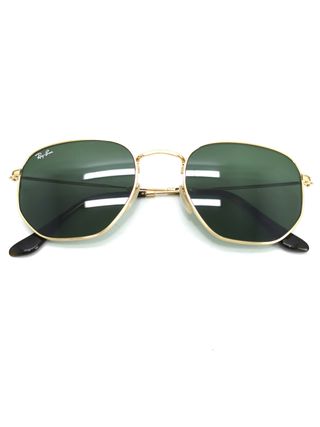 Gafas de Sol Ray-Ban Hexagonal RB3548N Oro/Verde