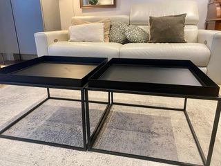 Mesas de centro metálicas The Massie negras