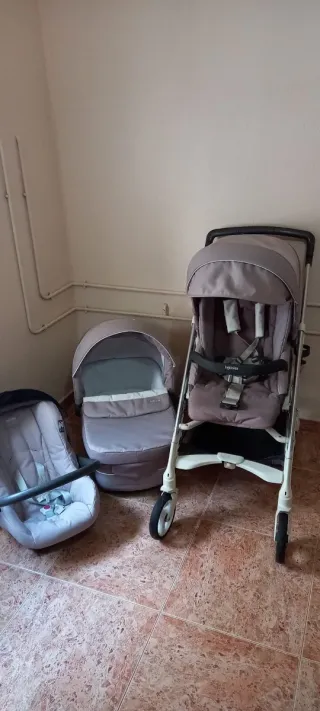 Carrito de bebé 3 piezas