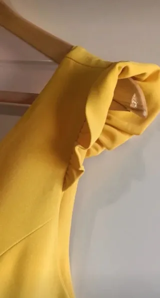 Vestido amarillo encaje Pilar talla S