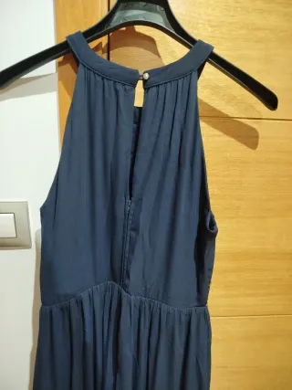 Vestido de ceremonia azul mujer