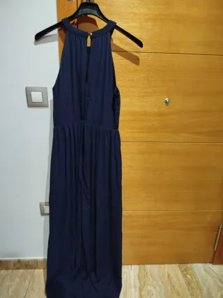 Vestido de ceremonia azul mujer