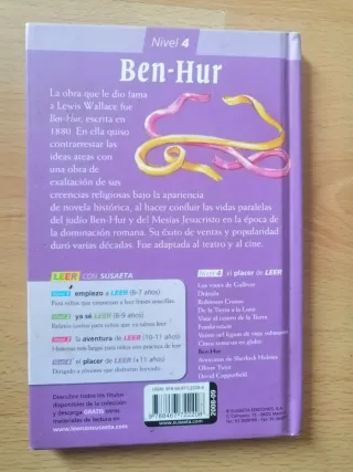 Libro Ben-Hur de Lewis Wallace (Susaeta)
