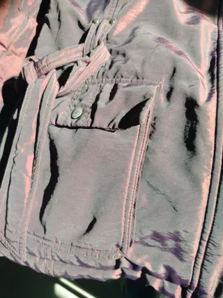 Giubbotto vinaccia con cappuccio e pelliccia